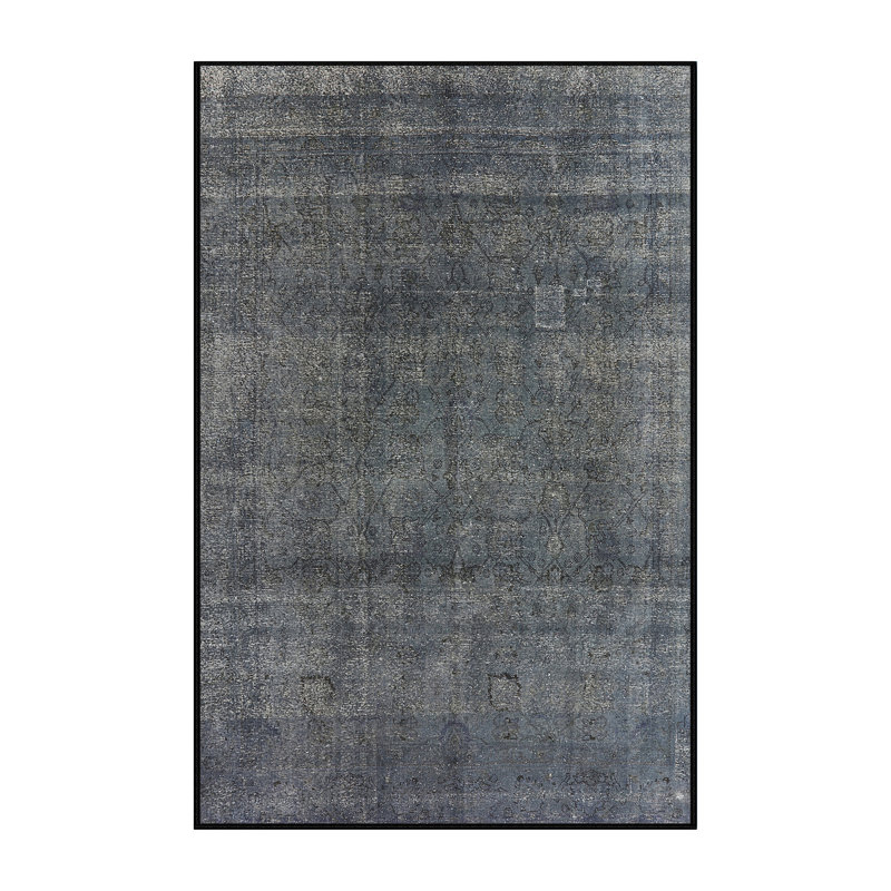 Tapis oriental gris Jamarcus, Rectangle 7 pi x 9 pi