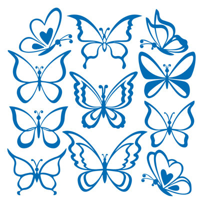 Adhésif décoratif papillon