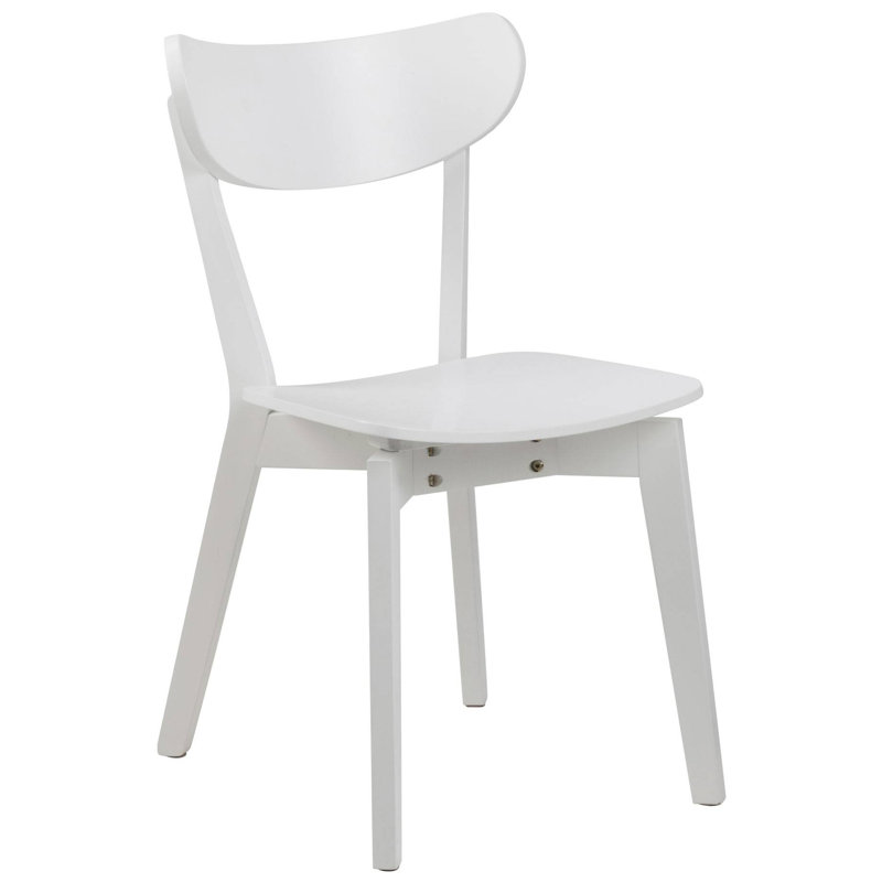 Girolamo 42.5cm H Upholstered Back Side Chair, White, White