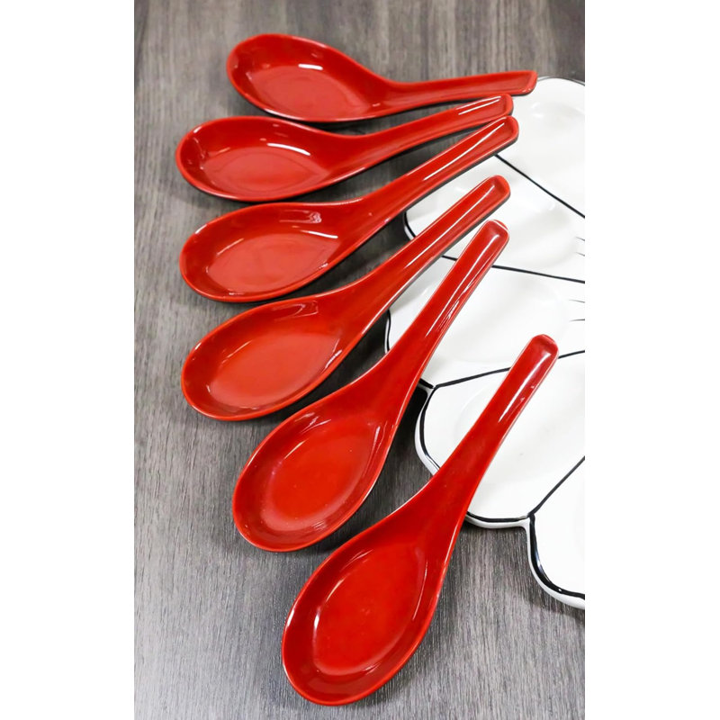 Flatware, Red/Black