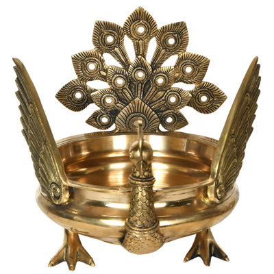 Bol décoratif en métal doré
