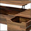 Élégante table basse en noyer avec plateau relevable et tiroir pour une utilisation polyvalente-1291134978
