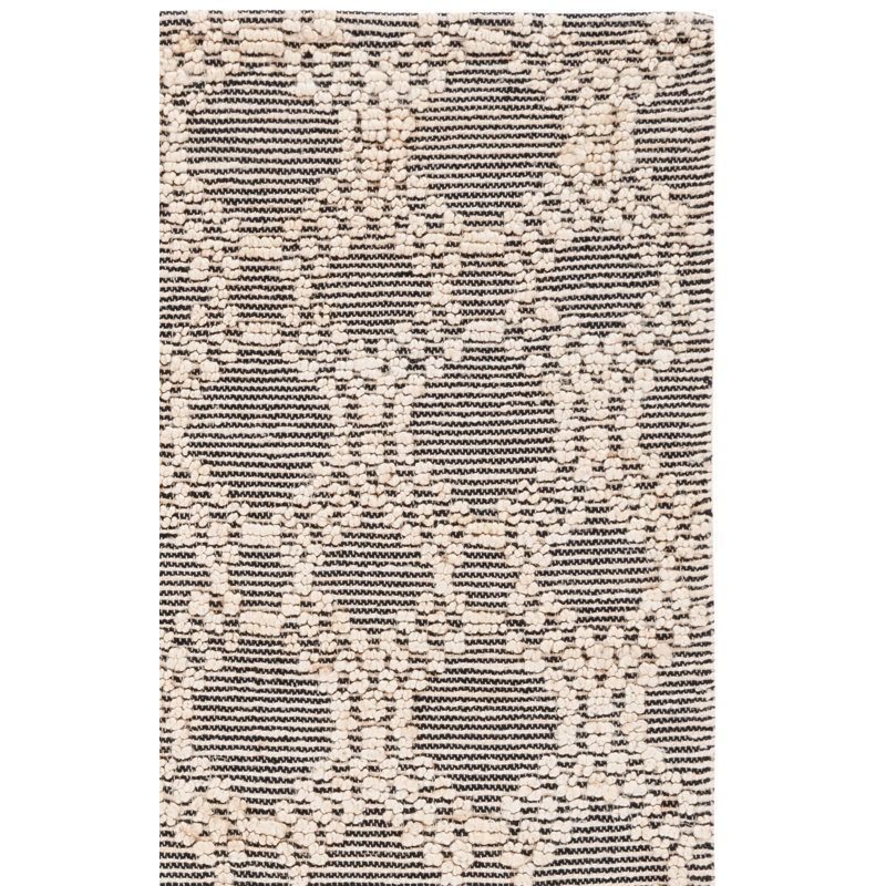 Tapis géométrique en jute / coton Aristia, Rectangulaire 8 pi x 10 pi