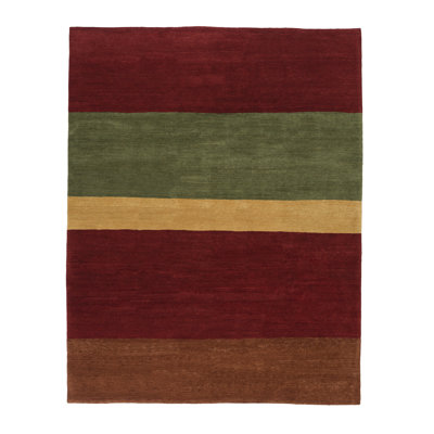 Wool Striped Area Rug