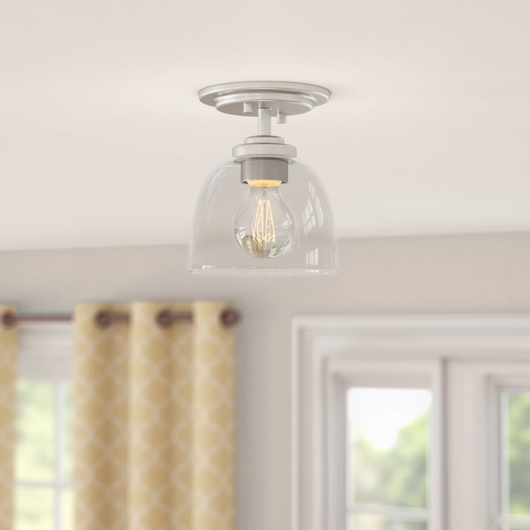 Cardiff Glass Semi Flush Mount