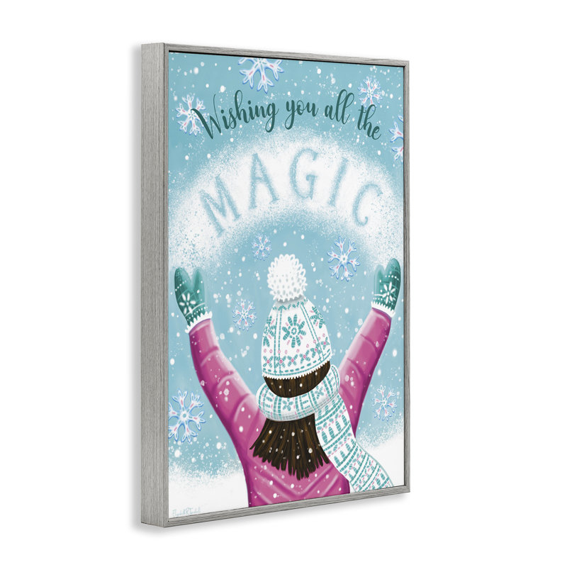 «W Wish You Magic», estampe numérique encadrée par Elizabeth Tyndall, Estampe numérique Farmhouse, H 18 po x l 12 po