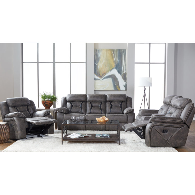 78'' Faux Leather Reclining Loveseat