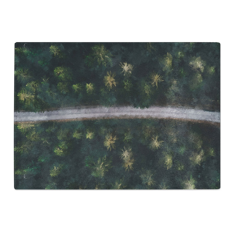The Forest Road in Sweden Painting Chopping Board, 20cm W x 28.5cm L
