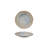 Flower-Shaped Stoneware Plate in Reactive Glaze