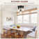 3-lights Semi Flush Mount Ceiling Light Fixtures with Transparent Glass Shade