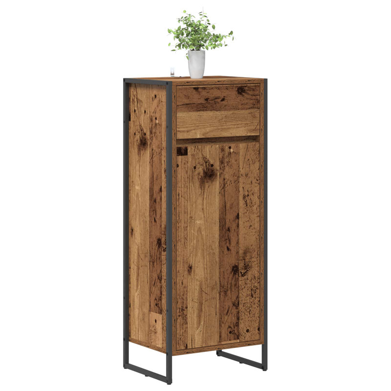 Freestanding Bathroom Cabinet, Old Wood