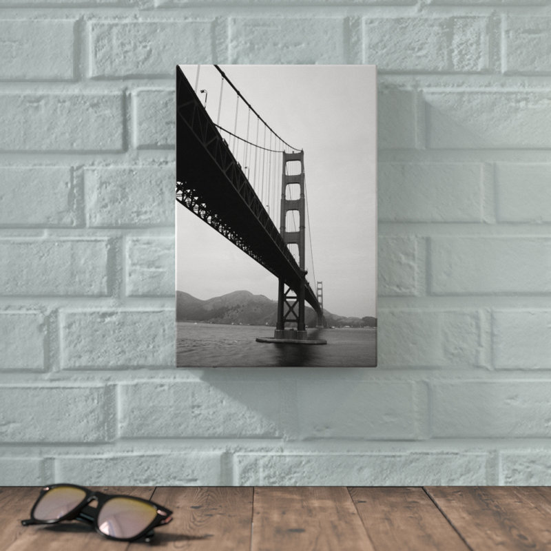«Golden Gate Bridge III», photographie sur toile, H 12 po x l 8 po