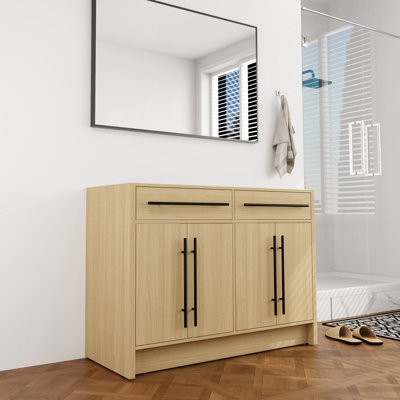 48'' Double Bathroom Vanity Base Without Top