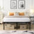 King Size Bed Frame , Heavy Duty Metal Bed Frame , Quick & Easy Assembly, No Noise, Black-1027368351