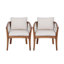 Outdoor Dining Armchair with Cushions