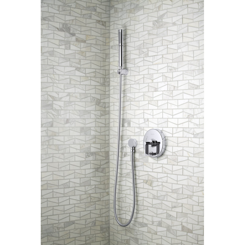 Wand Dual-Function Handshower with Hose, Polished Chrome