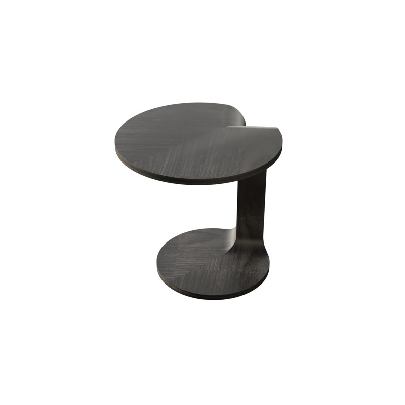 Bloom End Table, 19.7" H x 19.7" W x 19.7" D, Charcoal