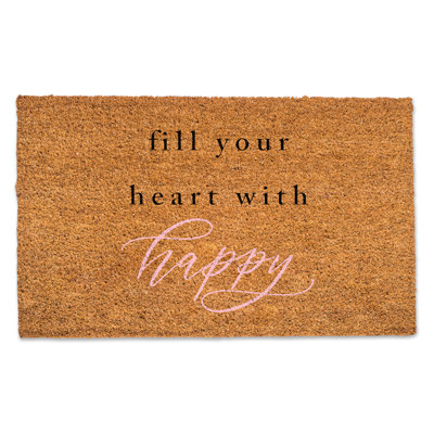 Fill Your Heart Door Mat