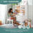 Madison Kids' Desk With Hutch And Chair - Children's Wooden Study Table With Cubbies And Drawers