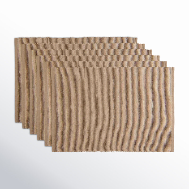 Ensemble de napperons en coton 6 pièces Aban Spice, Pierre