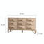 Commode moderne à 9 tiroirs avec glissières en métal coulissantes et rangement polyvalent pour les chambres et les espaces de vie confortables