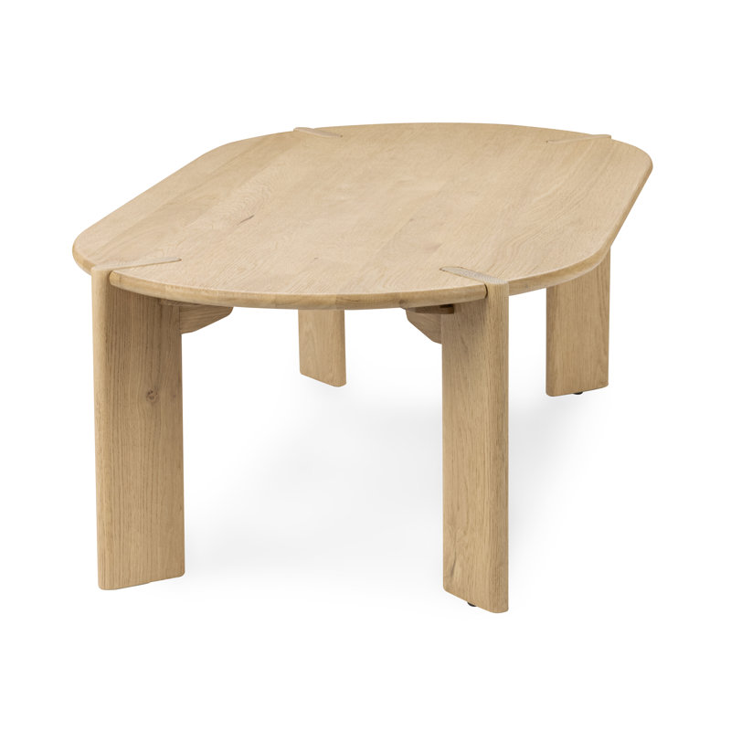 Kering Oak Wood Oval Coffee Table