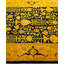 Overdyed Hand-Knotted Wool Modern-Contemporary Yellow Area Rug 4' 2" x 5' 10"