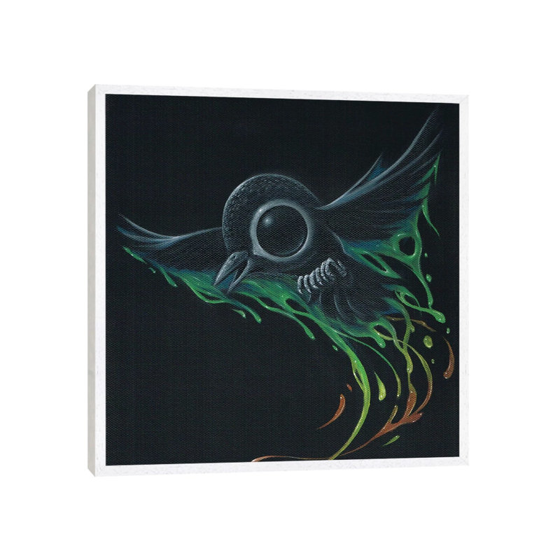 Black As Pitch by Sugar Fueled - Gallery-Wrapped Canvas Giclée on Canvas, White Framed, 45.72 cm H x 45.72 cm W