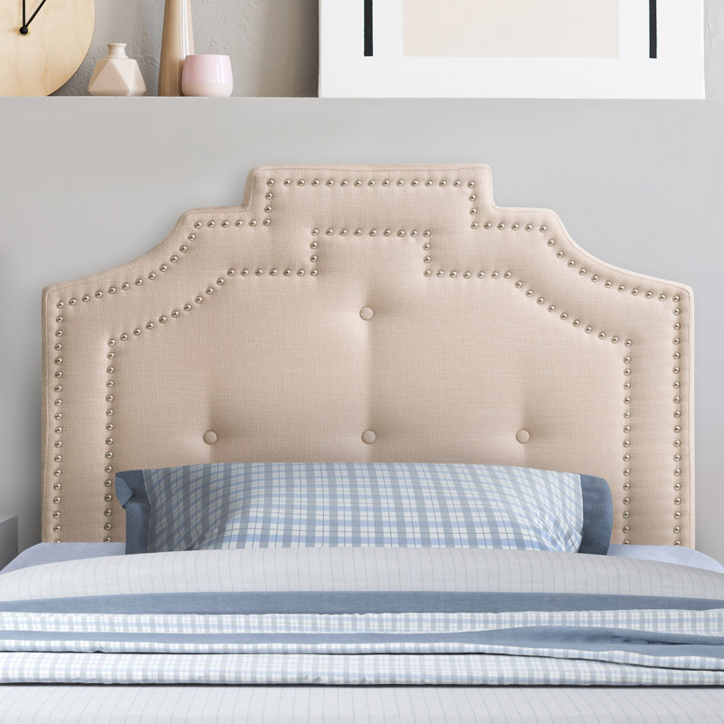 Tête de lit tapissier Suwanee, Grand, Crème