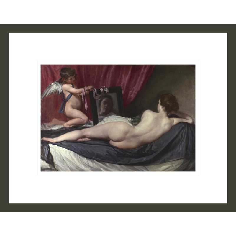 La toilette de Vénus (The Rokeby Venus) par Diego Velázquez, impression giclée encadrée, 13.34" H x 16.75" W