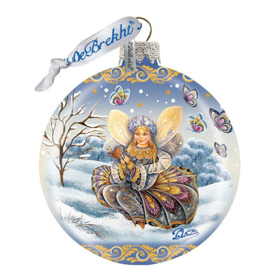 3'' Handmade Glass Holiday Shaped Ornament