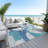 Machine Washable Indoor/Outdoor Cinead ACN1692 Teal Rug-104621500