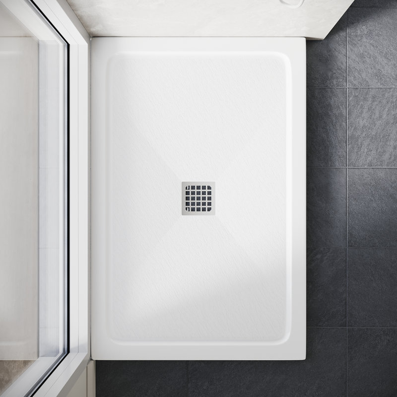 Caleigha W D Shower Tray, 4cm H x 120cm W x 80cm D