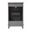 Petit meuble-lavabo moderne avec lavabo en céramique, grand rangement, 1 porte à fermeture en douceur