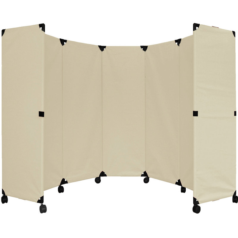 Cloisons de bureau pliantes portatives MP10, 7, H 82 po x l 120 po x P 4 po, Bleu