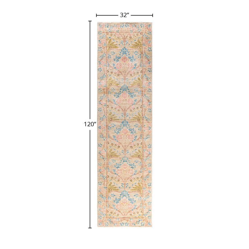 Overyed One-of-a-Kind Runner 2'8" X 10' Hand Knotted Area Rug
