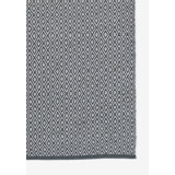 River Geometric Area Rug in Black