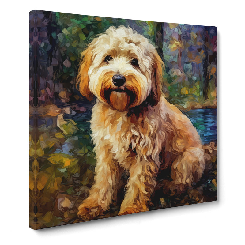 Labradoodle Neo-Impressionism No.1 - Wrapped Canvas