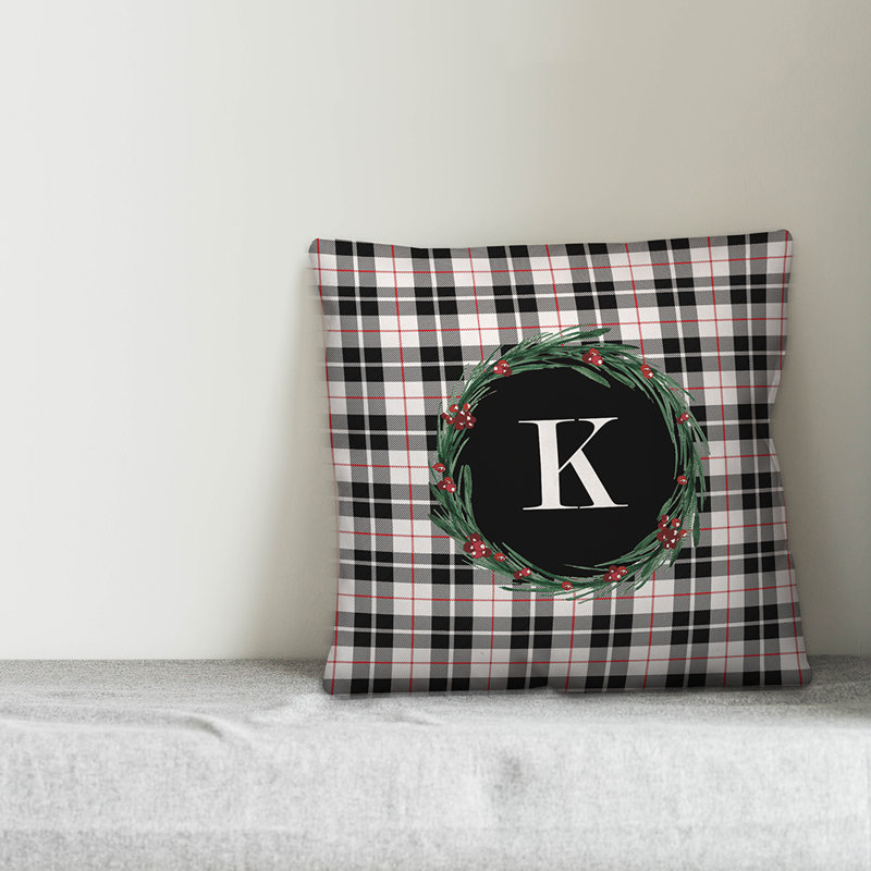 Checkered Throw Pillow, K