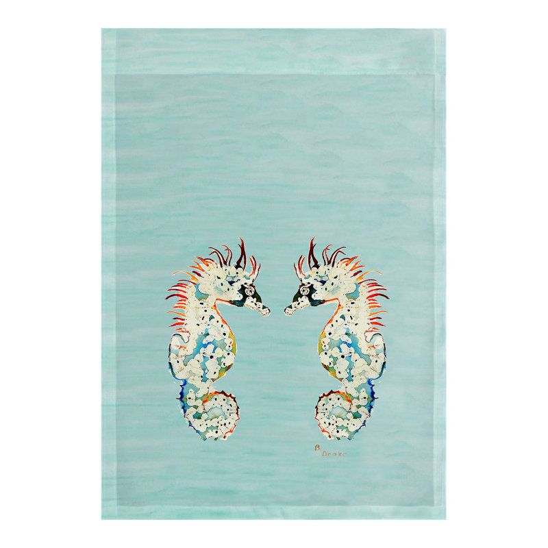 Drapeau de jardin Betsy, H 18 po x l 12,5 po, Bleu pâle
