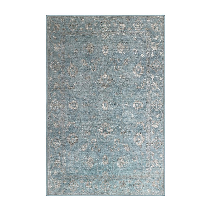 Tapis 100% moderne de style Mid-Century 227 lavable à la machine, Rectangle 4 pi x 6 pi