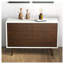 Commode 6 tiroirs de style Mid-Century moderne avec finition en bois massif