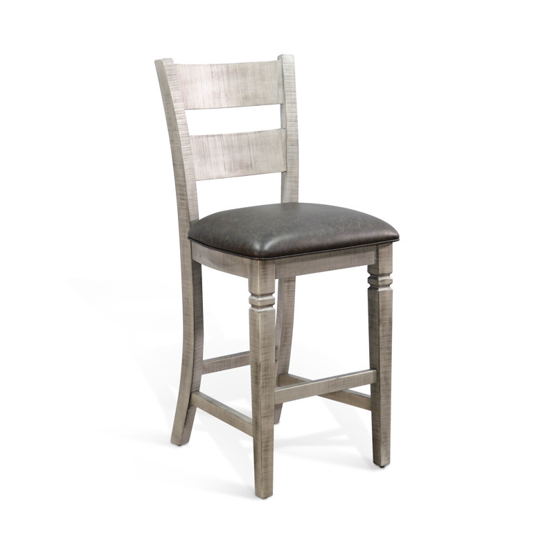 Tabouret de bar 30 po Gridley, Peau de daim, Gris alpin