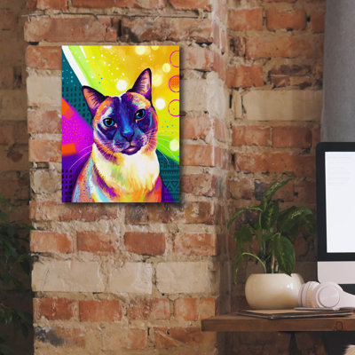 Epic Graffiti 'Pop Art Siamese' by Furbaby Affiliates Canvas Wall Art, 40" x 54"