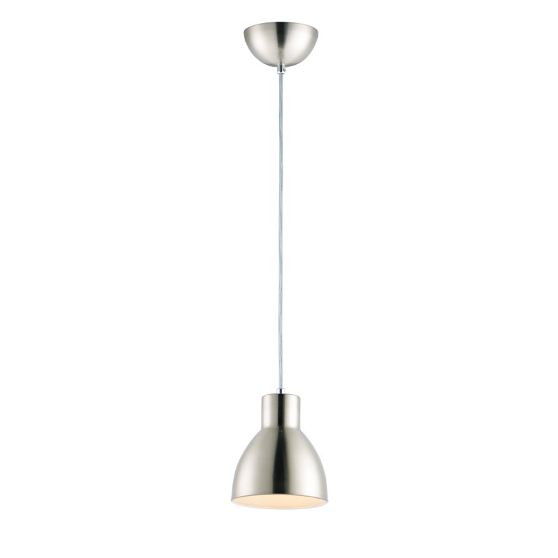 1 - Light Satin Nickel Single Pendant
