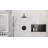 Brilliance Rainfall Shower Set with Round Shower Head and Round Valve, Matte Black-121486834