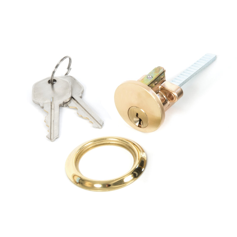 Rim Cylinder Door Accessory, Polished Brass
