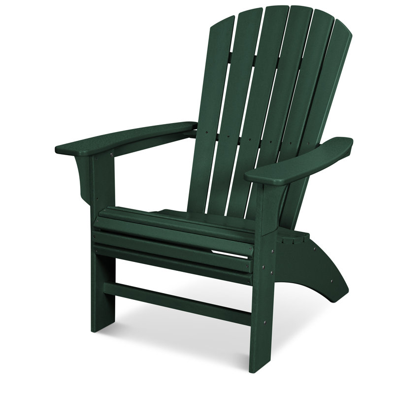 Chaise Adirondack POLYWOOD Yacht Club Curveback, Toit de forêt tropicale