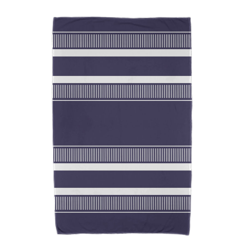 Serviette de plage en microfibre Evanni, Bleu