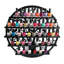 Red Barrel Studio® Wall Mounted 5 Tier Nail Polish Rack Holder, Tree Silhouette Round Metal Salon Wall Art Display, Black 3ED2763B62DC45068911A9BF676555F9